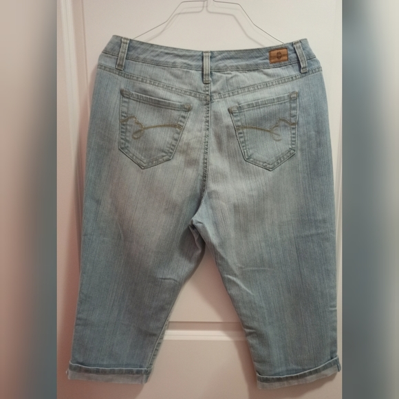 BANDOLINOBLUE STRETCH CAPRI SIZE 10 - Picture 2 of 5